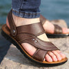 MEN'S CASUAL LEATHER  TWO WEAR BEACH SANDALS 84135012YL