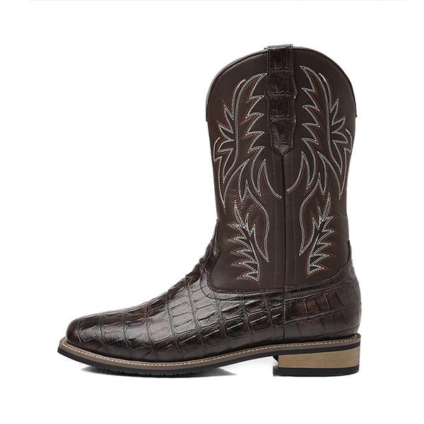 MEN'S VINTAGE STONE EMBROIDERED COWBOY BOOTS 51924600S