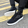 MEN'S CASUAL LETTER HIGH TOP CANVAS SHOES 34738690S