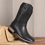 MEN'S BLACK EMBROIDERED COWBOY WESTERN BOOTS 41096512YL