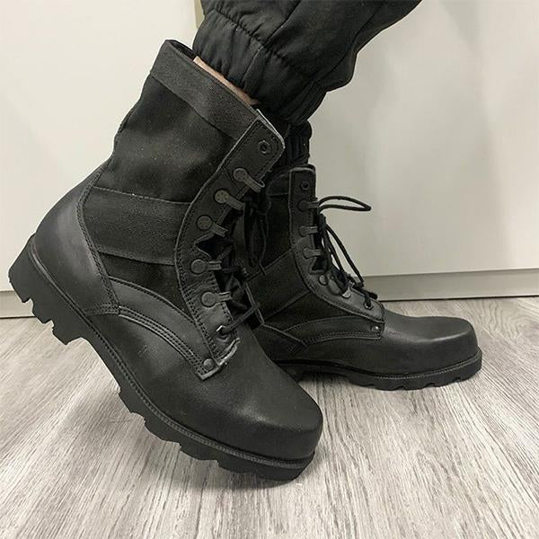 MEN'S BLACK WORKWEAR LACE UP BOOTS 09787744YL