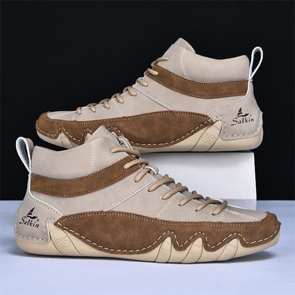 MEN'S RETRO LACE UP SAILING CASUAL SHOES 26135511YL