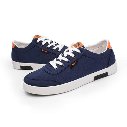 MEN'S LACE-UP SPORTS CASUAL CANVAS SHOES 57554781S