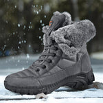 MEN'S LACE UP COLD RESISTANT AND NON SLIP COTTON BOOTS 38534658YL