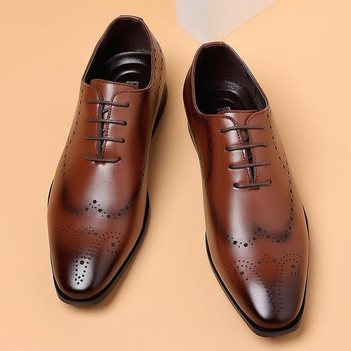 MEN'S BUSINESS CASUAL CARVED WEDDING SHOES 67098701S