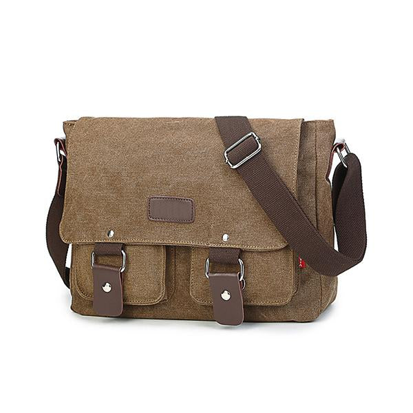 MEN'S CASUAL CANVAS LARGE CAPACITY CROSSBODY BAG 39052823S