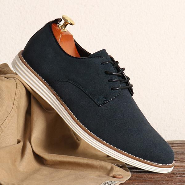 MEN'S RETRO SUEDE LACE-UP LOW-TOP SNEAKERS 54144574S