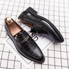 MEN'S STYLISH STONE PATTERN ELEGANT DRESS SHOES 98464768S