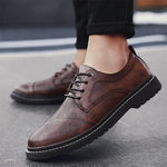 MEN'S STYLISH BUSINESS LACE-UP DRESS SHOES 87194186S