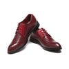 MEN'S CLASSIC CHECKERED RETRO LACE UP LEATHER SHOES 75744368YL