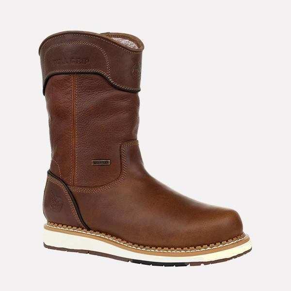 MEN'S CASUAL ROUND TOE SLIP-ON MID-CALF BOOTS 92200909S