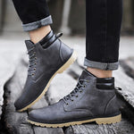 MEN'S CASUAL WORKWEAR STYLE LACE-UP BOOTS 77168033S