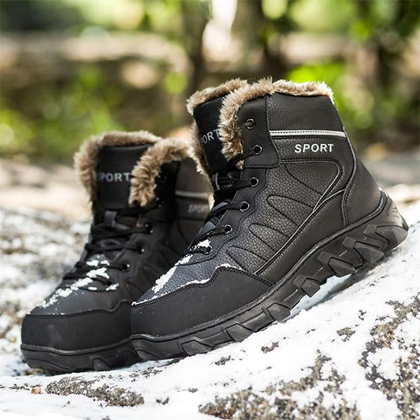 MEN'S WATERPROOF SNOW BOOTS WARM LINED NON SLIP HIKING BOOT 63435916YL