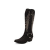 MEN'S POINTED EMBROIDERY RETRO KNIGHT BOOTS 08403687YL