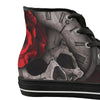 MEN'S HIGH TOP LACE-UP SKULL CANVAS CASUAL SHOES 21222807YL