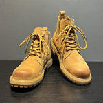 MEN'S RETRO SIDE ZIPPER WEAR-RESISTANT LACE-UP BOOTS 50516698S