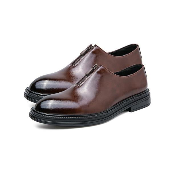 MEN'S BUSINESS POINTED TOE ZIPPER DRESS SHOES 30463866S