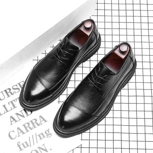 MEN'S RETRO LACE-UP CASUAL WEDDING SHOES 88070022S