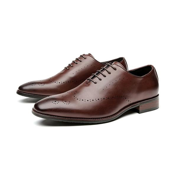 MEN'S ENGRAVED BROGUE OFFICE DERBY SHOES 50457896S