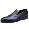 MEN'S STYLISH TEXTURED LEATHER SLIP-ON DRESS SHOES 15279050S