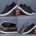 MEN'S SLIP-ON ELASTIC CANVAS CASUAL SHOES 60715306S