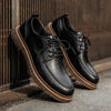 MEN'S RETRO LACE-UP WORK STYLE LEATHER SHOES 72208206S