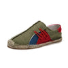 MEN'S LINEN HANDMADE STRAW CASUAL CANVAS SHOES 61344969S