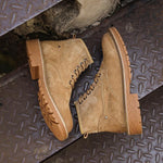 MEN'S CASUAL SUEDE SPLICING LACE UP BOOTS 94376943S