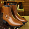 MEN'S SIDE ZIPPER RETRO BOOTS 27504379YL