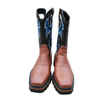 MEN'S CONTRASTING RETRO COWBOY BOOTS 22132562YL