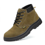 MEN'S CASUAL LACE-UP NON-SLIP WEAR-RESISTANT WORK BOOTS 86853496S