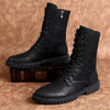 MEN'S CLASSIC CASUAL BIKER LACE UP BOOTS 26748299YL