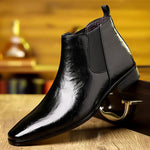 MEN'S CASUAL BUSINESS POINTED TOE CHELSEA BOOTS 17926509S