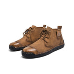 MEN'S RETRO LACE UP ROUND TOE BOOTS 88049053YL