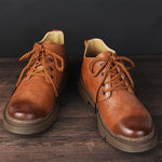 MEN'S CASUAL LACE-UP BUSINESS LEATHER SHOES 95098761S