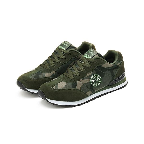 MEN'S STYLISH CANVAS CAMOUFLAGE RUNNING SNEAKERS 75648816S