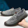 MEN'S SLIP-ON BREATHABLE RUBBER SOLE CASUAL SHOES 80490287S