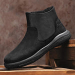 MEN'S FUR INTEGRATED SLIP-ON CASUAL SNOW BOOTS 41591482S