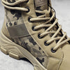 MEN'S LACE-UP THICK-SOLED VINTAGE CAMOUFLAGE BOOTS 19262647S