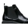 MEN'S POINTED RETRO CHELSEA LEATHER BOOTS 35459545YL