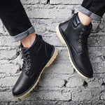 MEN'S CASUAL WORKWEAR STYLE LACE-UP BOOTS 77168033S