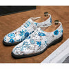 MEN'S LACE UP BUSINESS CASUAL PRINTED LEATHER SHOES 80146178YL