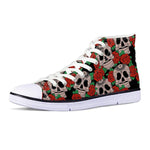 MEN'S HALLOWEEN SKELETON LACE CANVAS CASUAL SHOES 51483419YL