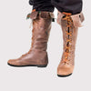 MEN'S RETRO MEDIEVAL LACE-UP CUFFED BOOTS 45332290S