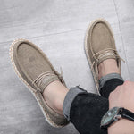 MEN'S RETRO CASUAL DRIVING BREATHABLE CANVAS SHOES 47958728S