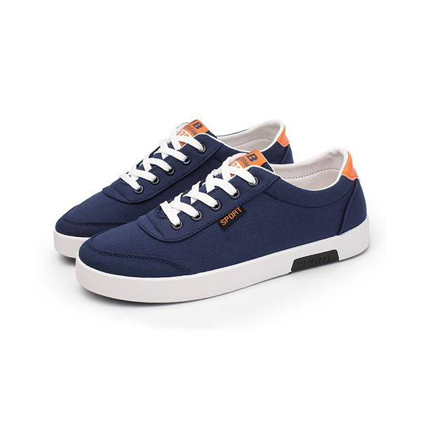 MEN'S LACE-UP SPORTS CASUAL CANVAS SHOES 57554781S