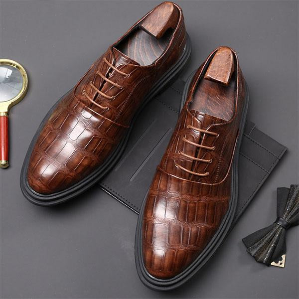 MEN'S DRESS OXFORD SHOES CLASSIC LACE UP FORMAL SHOES 19565949YL