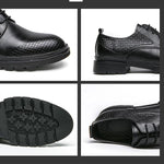 MEN'S LACE UP FORMAL LEATHER SHOES 97674144YL