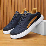 MEN'S CASUAL CONTRAST COLOR LACE-UP SNEAKERS 64093997S