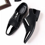 MEN'S BUSINESS POINTED TOE GROOM DRESS SHOES 66239026S